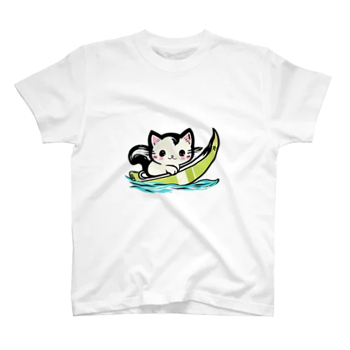 サーフィン大好き猫 スタンダードTシャツ