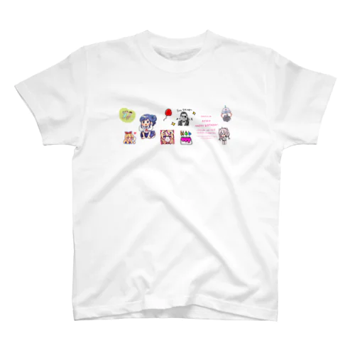 aya生誕祭ピンク スタンダードTシャツ