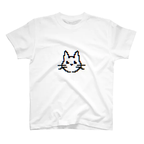 ドット絵ねこ - 色収差 スタンダードTシャツ