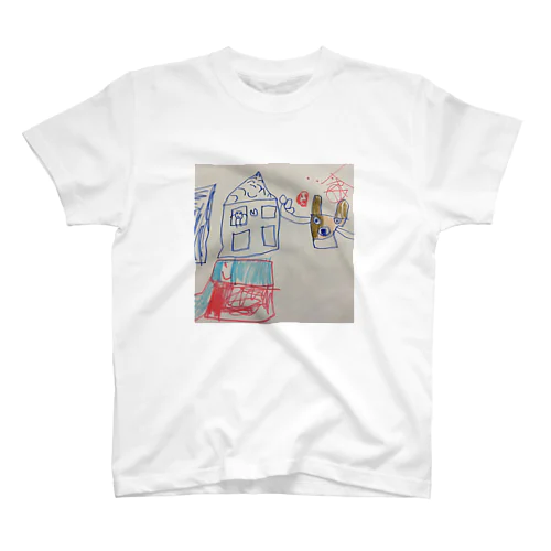 落書きわんわん Regular Fit T-Shirt