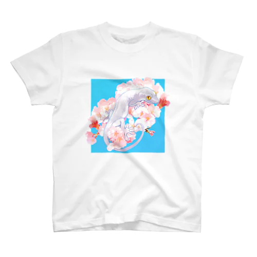 春待ち桜とニホンヤモリ Regular Fit T-Shirt