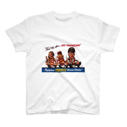 第二次世界大戦 枢軸国 プロパガンダポスター柄 Regular Fit T-Shirt