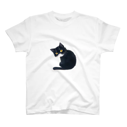 黒猫さん Regular Fit T-Shirt