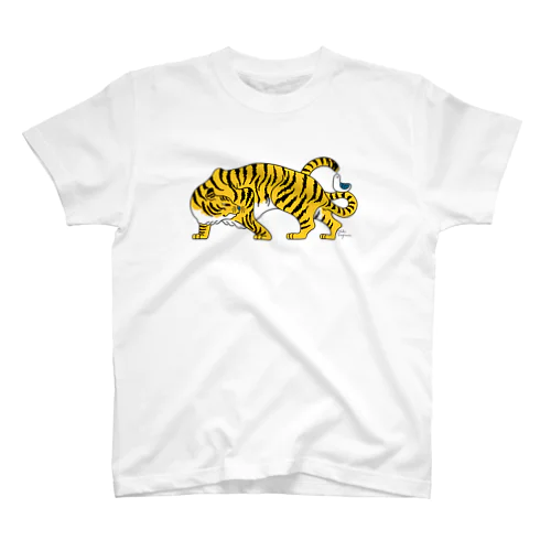 トラと小鳥 Regular Fit T-Shirt