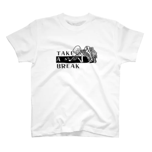 【TAKE A AAA BREAK】《黒ロゴ》 Regular Fit T-Shirt