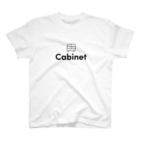 Cabinet　黒ロゴ Regular Fit T-Shirt
