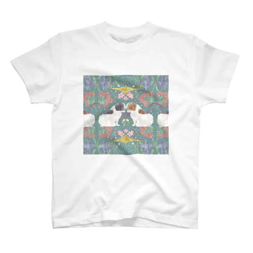 狆と和花ハンカチB スタンダードTシャツ