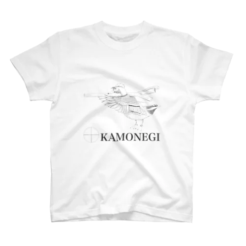 kamonegi モノクロ スタンダードTシャツ