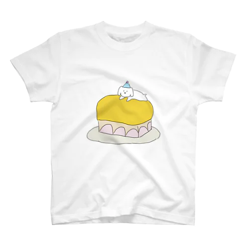 Lovely puppy cake スタンダードTシャツ