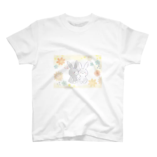 花とうさぎたち スタンダードTシャツ