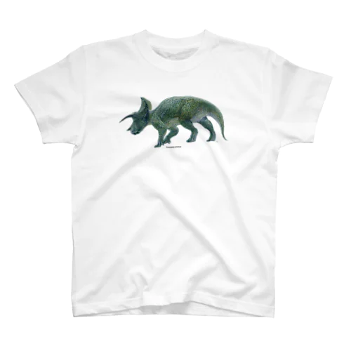 Triceratops prorsus(トリケラトプス ・プロルスス)着彩画 Regular Fit T-Shirt