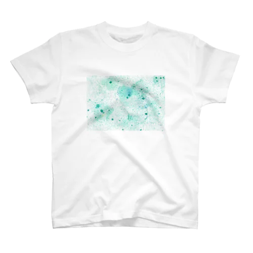 シャボン玉アート　グリーン系 Regular Fit T-Shirt