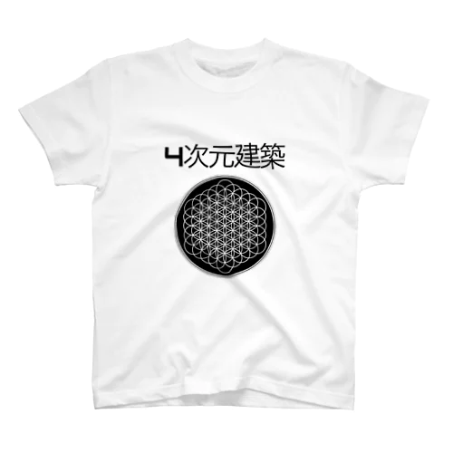 4次元建築 Regular Fit T-Shirt