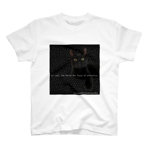 黒猫アールをフォーカスグッズ スタンダードTシャツ