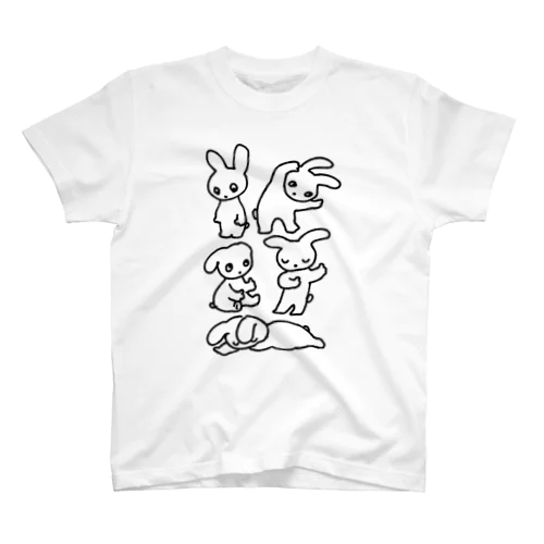 うさぎたち スタンダードTシャツ