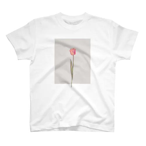 🍑 peach milk tea × peach tulip . Regular Fit T-Shirt