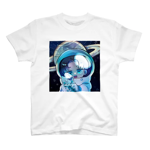 宇宙へ飛び出せ！てきねこTシャツ スタンダードTシャツ