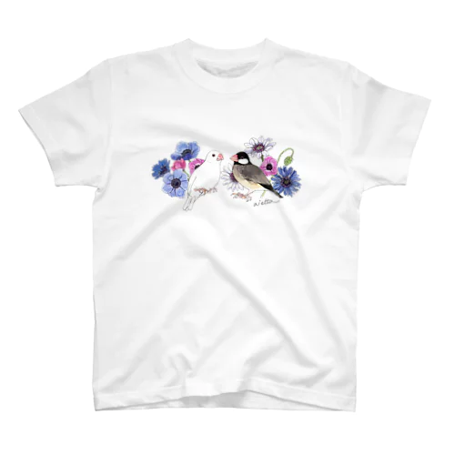 アネモネ文鳥 スタンダードTシャツ