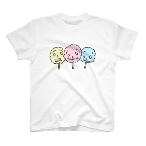 ドクロ風味な綿菓子 Regular Fit T-Shirt