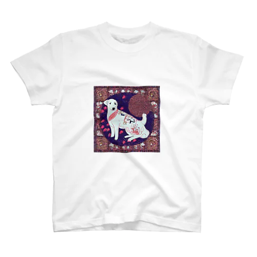 和風な可愛い犬 Regular Fit T-Shirt