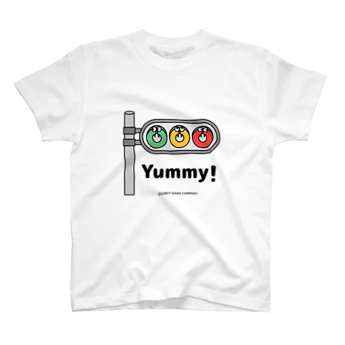 ドーナツ信号機（黒ロゴ）  スタンダードTシャツ