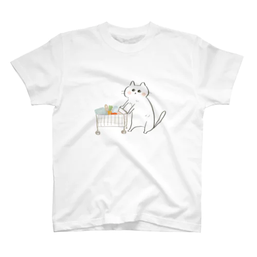 ショッピングにゃんこ Regular Fit T-Shirt