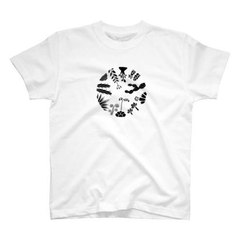 T-29 Bizarre Plants circle Regular Fit T-Shirt