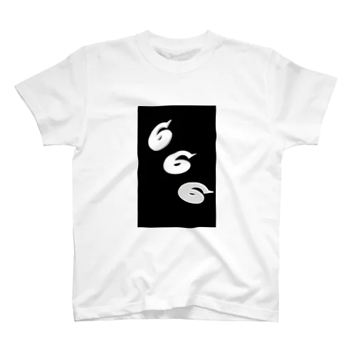 triple6white スタンダードTシャツ