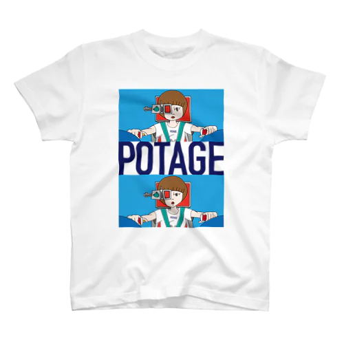 GUN_GIRL【POTAGE.ver】 Regular Fit T-Shirt