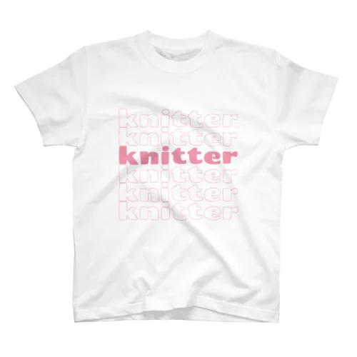 knitters（sherbet pink） Regular Fit T-Shirt