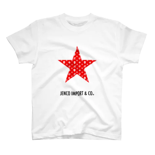 JENCO STAR -RED- スタンダードTシャツ