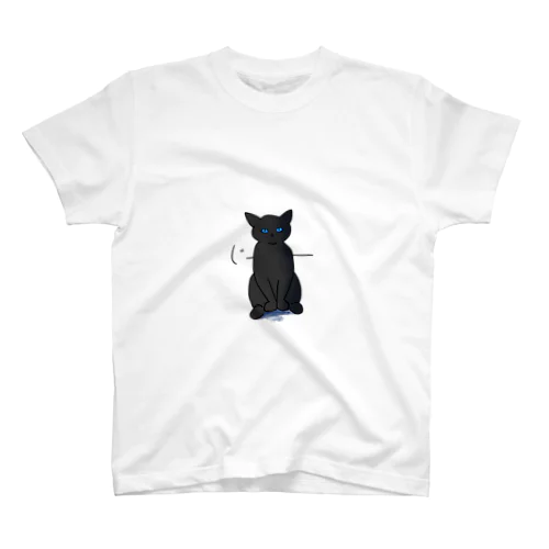 じー、と黒猫ちゃん スタンダードTシャツ