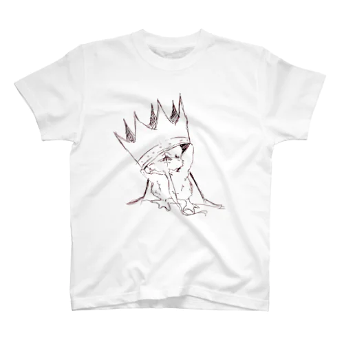 アヒル王家の子供１（白黒version） スタンダードTシャツ