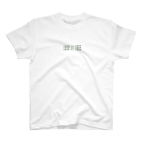 case bye case 緑 Regular Fit T-Shirt