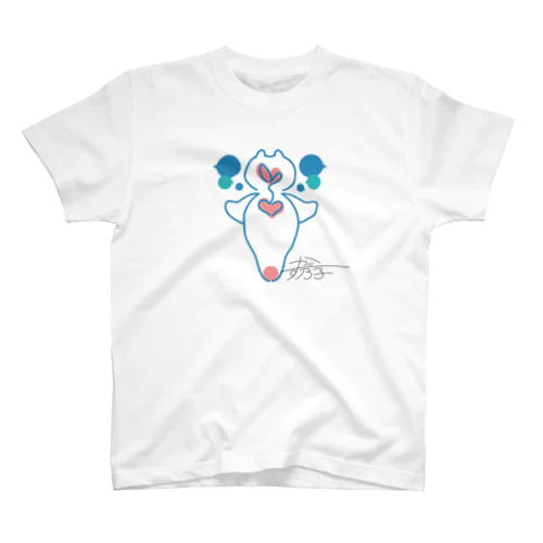 かず乃子オリジナルロゴ（白） Regular Fit T-Shirt