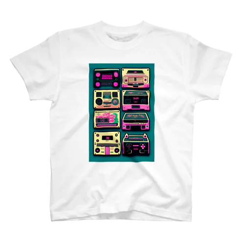 女子の為のエモくてレトロな仮想オーディオ機器【lofiアート】 Regular Fit T-Shirt