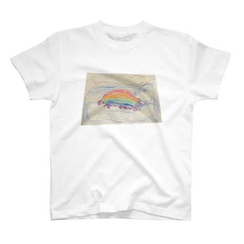 【子どもの絵】空、虹、無限大 Regular Fit T-Shirt