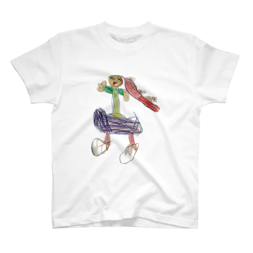 【子どもの絵】長い髪の女の子 Regular Fit T-Shirt