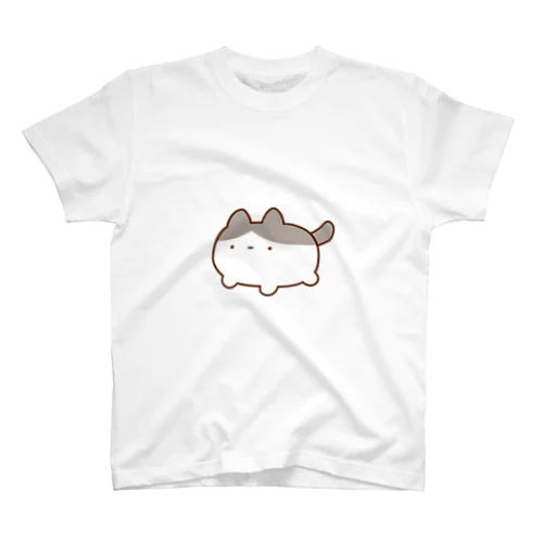 ずんどうネコ / ハチワレ Regular Fit T-Shirt