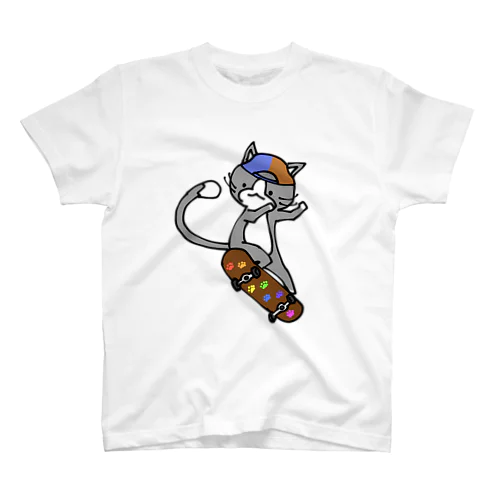 スケボー猫 スタンダードTシャツ