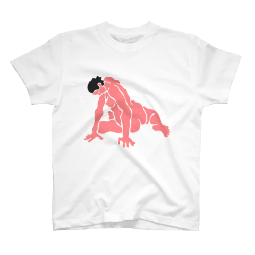 A girl stretching スタンダードTシャツ