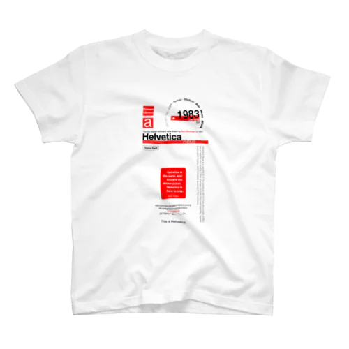 Helvetica Neue LT Std - Typography Design スタンダードTシャツ