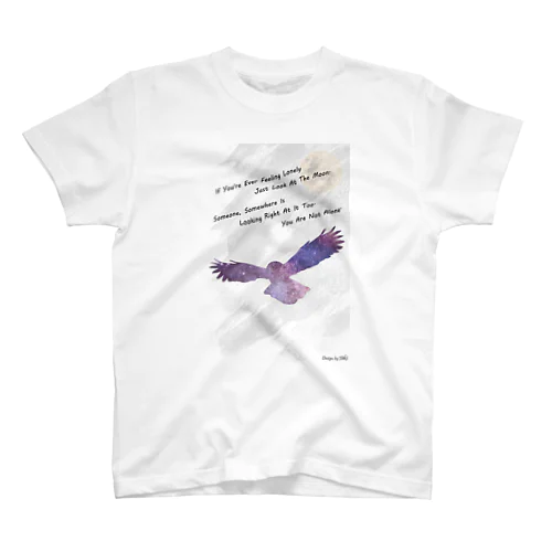 Message_梟ロゴ(紫)  Regular Fit T-Shirt