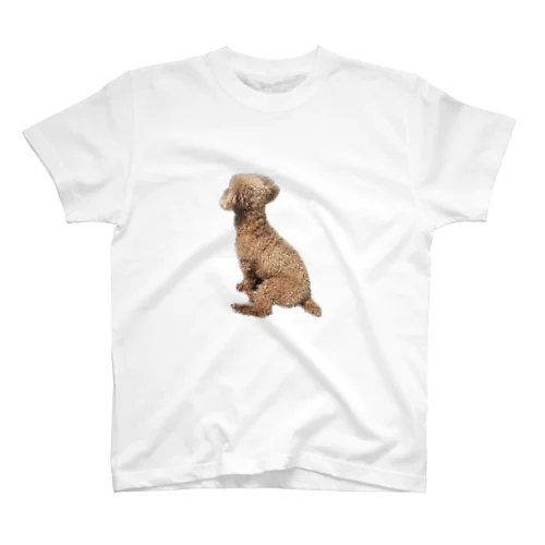 変な座り方の犬 スタンダードTシャツ