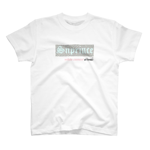 white cement Snprince boxlogo Regular Fit T-Shirt