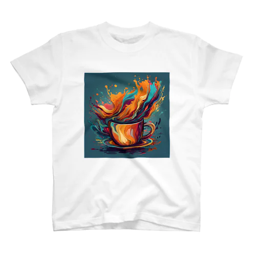 PixelBrew Cup（ピクセルブリューカップ） - クリエイティブな一杯で毎日を彩ろう スタンダードTシャツ