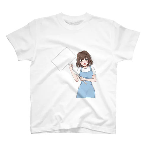 ボードを持った女の子 Regular Fit T-Shirt