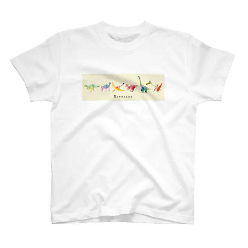 ゆる恐竜集合ver タイプA Regular Fit T-Shirt