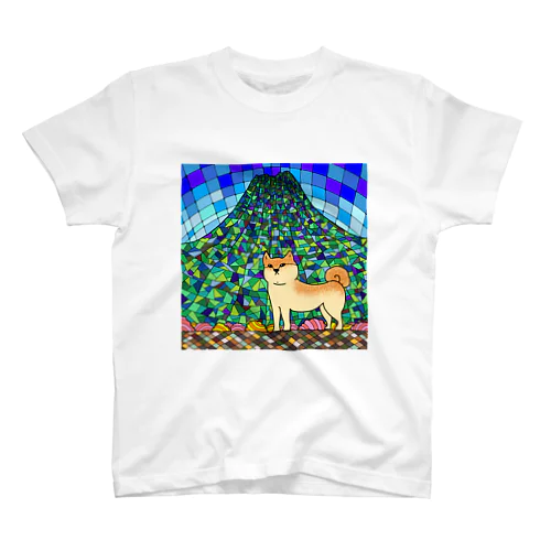 ステンドグラス風柴犬 スタンダードTシャツ