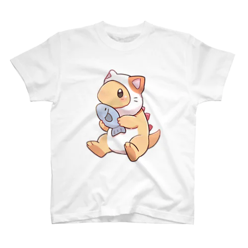 ねこのサウルスくん Regular Fit T-Shirt